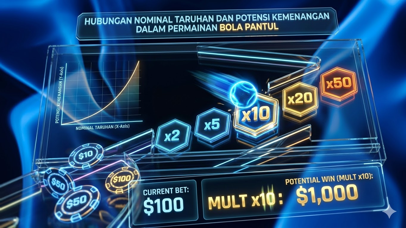 Hubungan Nominal Taruhan dan Potensi Kemenangan dalam Permainan Bola Pantul
