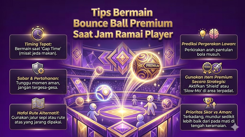 Tips Bermain Bounce Ball Premium Saat Jam Ramai Player