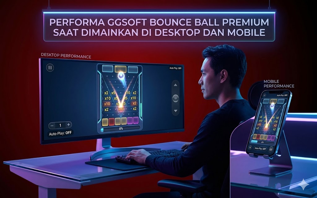 Performa GGSoft Bounce Ball Premium Saat Dimainkan di Desktop dan Mobile